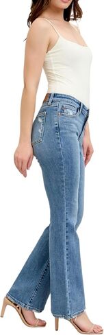 Judy Blue Mid Rise Vintage Wash Bootcut Jeans, Inseam 32" in Saudi Arabia