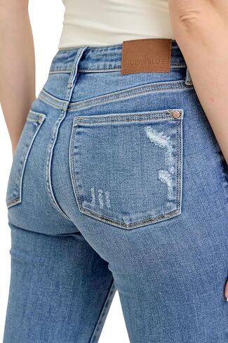 Judy Blue Mid Rise Vintage Wash Bootcut Jeans, Inseam 32" in Saudi Arabia