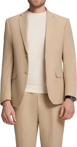 Mens Knit Suit Set 2 Pieces Slim Fit 2 Button Suit Blazer Pants Lightweight Casual Tuxedo Men for Wedding Prom in Saudi Arabia