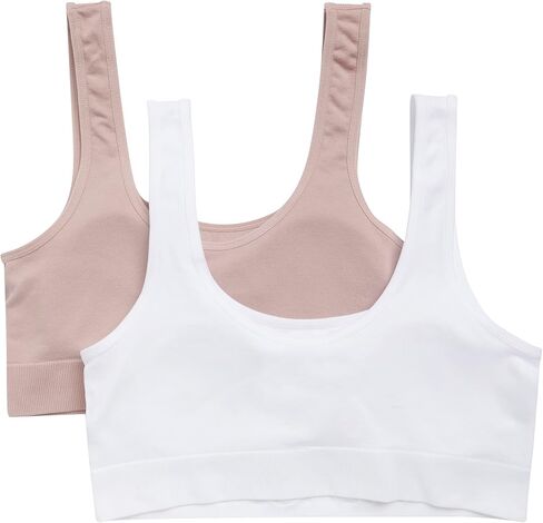 Tommy Hilfiger Women's Seamless Scoop Neck Bralette with Removable Pads 2-Pack in Saudi Arabia