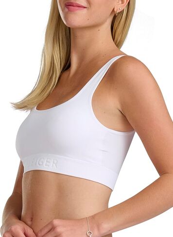 Tommy Hilfiger Women's Seamless Scoop Neck Bralette with Removable Pads 2-Pack in Saudi Arabia