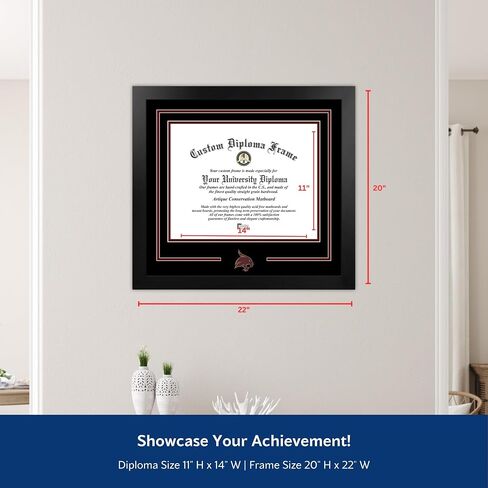 Campus Images NCAA Texas State Bobcats Unisex Spirit Diploma Manhattan Black Frame with Bonus Lithograph, Black, One Size in Saudi Arabia