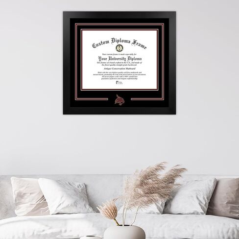 Campus Images NCAA Texas State Bobcats Unisex Spirit Diploma Manhattan Black Frame with Bonus Lithograph, Black, One Size in Saudi Arabia