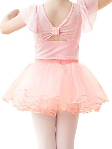 Phoeswan Grils 4 Layers Tulle Tutu Skirts,Kids Pull on Ballet Skirts for Dance Gymnastics,Halloween Dance Dress in Saudi Arabia