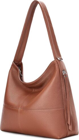 Genuine Leather Hobo Bags for Women Crossbody Purses Work Tote Bag Designer Shoulder Handbags with 2 Straps in Kuwait