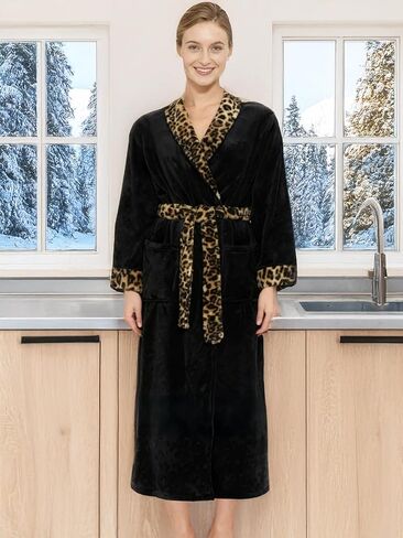 Alexander Del Rossa Womens Robes Long Plush, Robes for Women Bathrobe, Moroccan Trellis XL (A0117ABVXL) in Kuwait