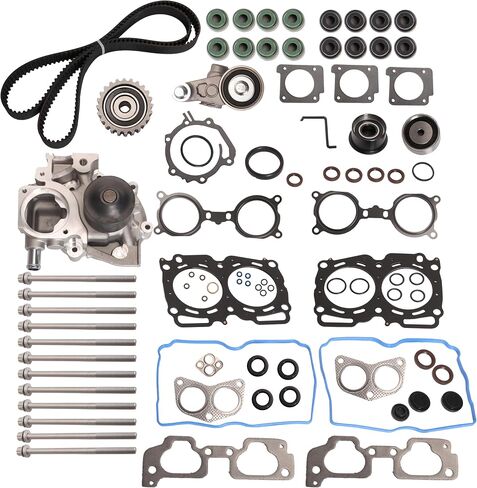 HS26415PT-1 MLS Head Gasket Set w/Bolts + Engine Intake & Exhaust Valve Kit, Fit for Subaru Baja/Forester/Impreza/Legacy/Outback, 2004-2010, 2.5L H4 SOHC, Engine EJ251 EJ253 in Saudi Arabia
