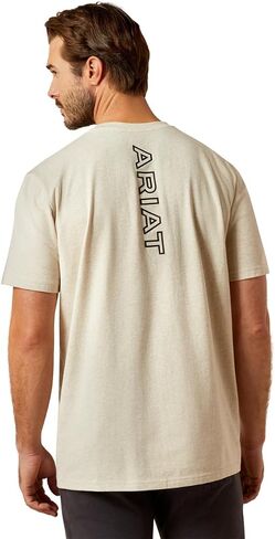 Ariat Men's BV Logo Khaki Tee Shirt in Saudi Arabia