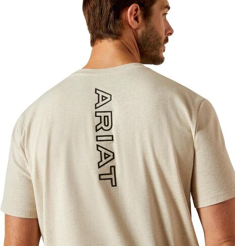 Ariat Men's BV Logo Khaki Tee Shirt in Saudi Arabia