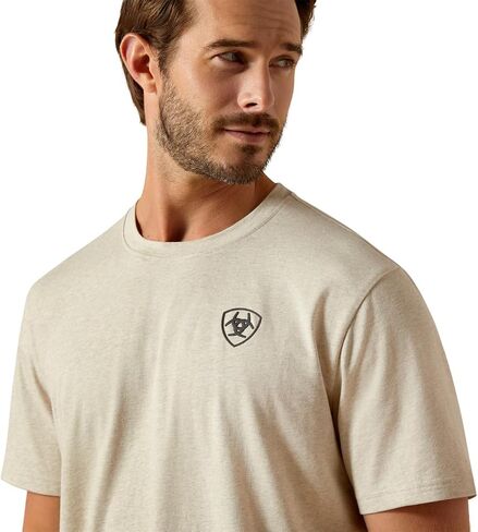 Ariat Men's BV Logo Khaki Tee Shirt in Saudi Arabia