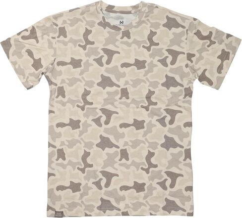 Mad Hatter Company Blank Camo Unisex T-Shirt, Soft Cotton Blend, Relaxed Fit, Made in USA in Saudi Arabia