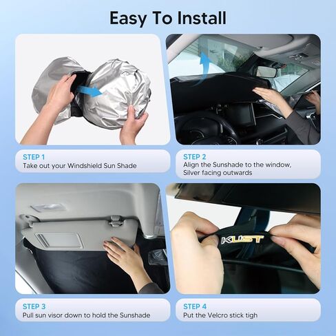 KUST Windshield Sun Shade for 2012–2020 Chevy Sonic Window Shade Sun Visor Cover Foldable Blocks UV Rays Keep Your Car Cooler in Kuwait