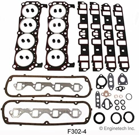 مجموعة ReRing مع مجموعة حشية كاملة ومحامل حلقات تناسب: 1972-1983 Ford SBF 302 5.0L V8 (الشاحنة والسيارة) in Saudi Arabia