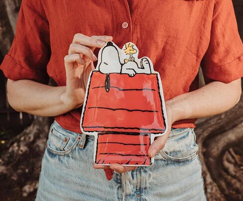 Peanuts Snoopy and Woodstock Sculpted Ceramic Trinket Tray | Storage Dish Organizer For Jewelry, Accessories, Keys in Saudi Arabia