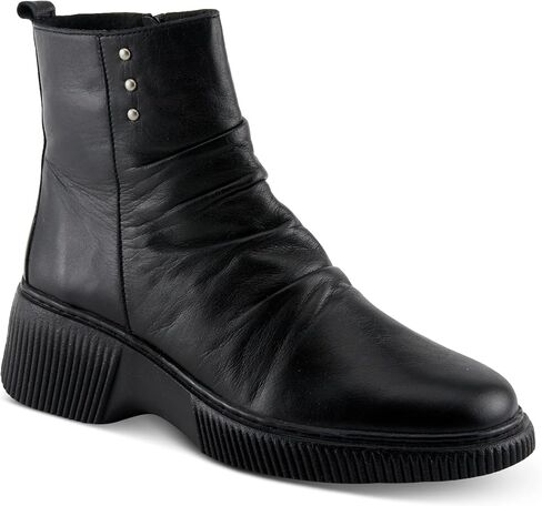 Spring Step Women's NAYANA Booties with Ruching Leather, Metal Rivets, and Removable Insoles in Saudi Arabia
