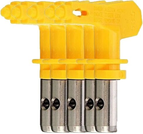 XLJP 1/2/5Pcs* Airless Paint Spray Gun Tip 525#527#523#521#531#535 Paint Spray Gun Nozzle Tungsten Steel Accessoies Tool Different Type Yellow (Color : 2pcs, Size : 535) in Kuwait