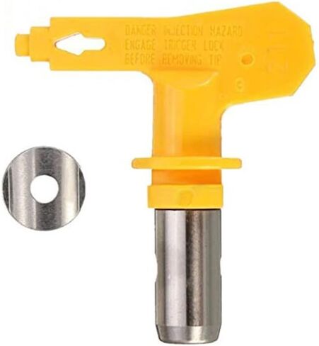 XLJP 1/2/5Pcs* Airless Paint Spray Gun Tip 525#527#523#521#531#535 Paint Spray Gun Nozzle Tungsten Steel Accessoies Tool Different Type Yellow (Color : 2pcs, Size : 535) in Kuwait