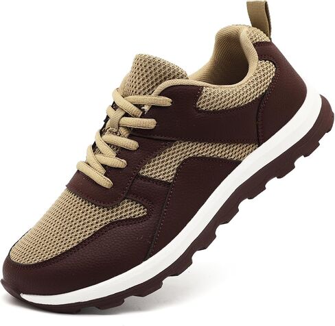 Mens Walking Shoes Slip On Sports Sneakers Tennis Workout Athletic Camp Fitness Flat Sole Running Jogging Breathable Anti-Slip Outdoor Fashion in Kuwait