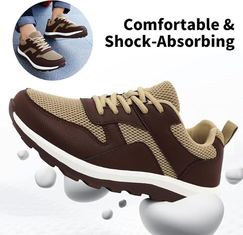 Mens Walking Shoes Slip On Sports Sneakers Tennis Workout Athletic Camp Fitness Flat Sole Running Jogging Breathable Anti-Slip Outdoor Fashion in Kuwait