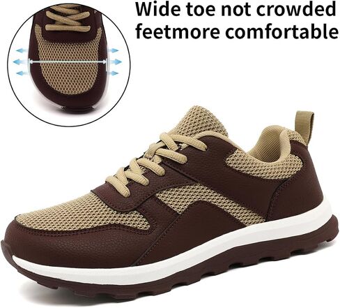 Mens Walking Shoes Slip On Sports Sneakers Tennis Workout Athletic Camp Fitness Flat Sole Running Jogging Breathable Anti-Slip Outdoor Fashion in Kuwait