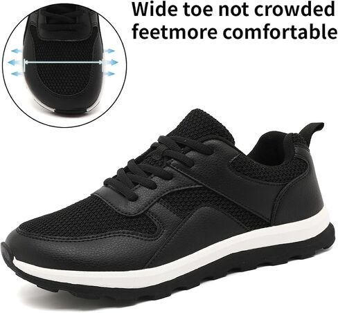 Mens Walking Shoes Slip On Sports Sneakers Tennis Workout Athletic Camp Fitness Flat Sole Running Jogging Breathable Anti-Slip Outdoor Fashion in Kuwait