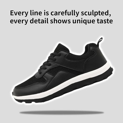 Mens Walking Shoes Slip On Sports Sneakers Tennis Workout Athletic Camp Fitness Flat Sole Running Jogging Breathable Anti-Slip Outdoor Fashion in Kuwait