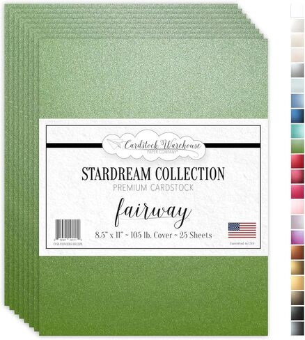 Cardstock Warehouse Stardream Amethyst Purple - 8.5 × 11 بوصة - 105 رطل / 284 جرامًا للمتر المربع ورق بطاقات معدني ممتاز - 25 ورقة in Kuwait