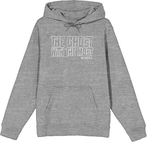 Bioworld Beetlejuice Ghost With The Most Adult Long Sleeve Hoodie in Saudi Arabia