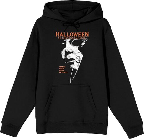 Bioworld Halloween 6 Michael Myers Poster Art Long Sleeve Black Adult Hooded Sweatshirt in Saudi Arabia