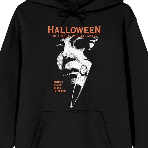 Bioworld Halloween 6 Michael Myers Poster Art Long Sleeve Black Adult Hooded Sweatshirt in Saudi Arabia