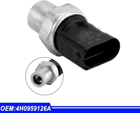 Air Conditioning Pressure Sensor Air Conditioning AC Pressure Sensor for Golf 2011 2012 2013 2014 2015 Air Conditioning Pressure Transducer Sensor 4H0959126A, for 4H0959126B and 4H0959126 in Saudi Arabia