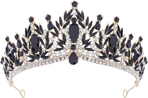 Rhinestone Crown for Women - Gothic Baroque Wedding Crowns Fairy Headpiece for Renfaire Halloween Birthday Prom in Saudi Arabia