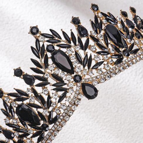 Rhinestone Crown for Women - Gothic Baroque Wedding Crowns Fairy Headpiece for Renfaire Halloween Birthday Prom in Saudi Arabia