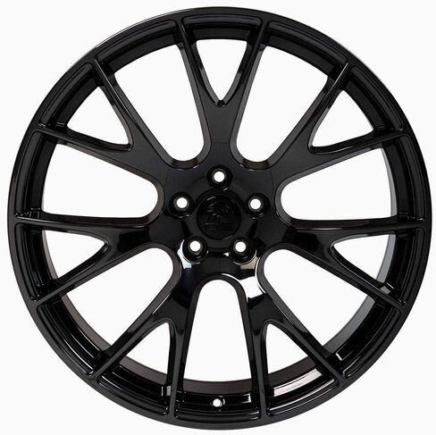 OE Wheels DG15 20 Inch Rim Fits Hellcat Style 5x115 20x9 Gloss Black - Hollander 2528 (1) in Saudi Arabia