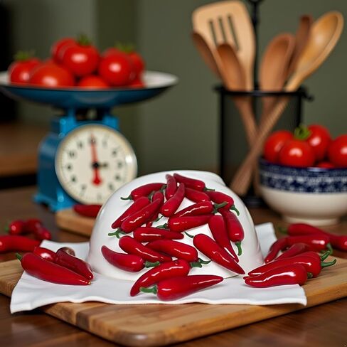 20 Pcs Mini Fake Hot Chili Peppers,Simulation Artificial Lifelike Red Pepper,Realistic Fake Hot Chili Peppers Photography Props,Red Plastic Decorative Vegetables for Photography Props, Kitchen Display in Kuwait
