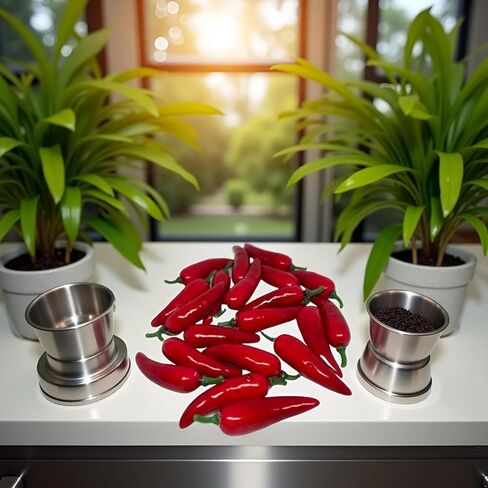 20 Pcs Mini Fake Hot Chili Peppers,Simulation Artificial Lifelike Red Pepper,Realistic Fake Hot Chili Peppers Photography Props,Red Plastic Decorative Vegetables for Photography Props, Kitchen Display in Kuwait