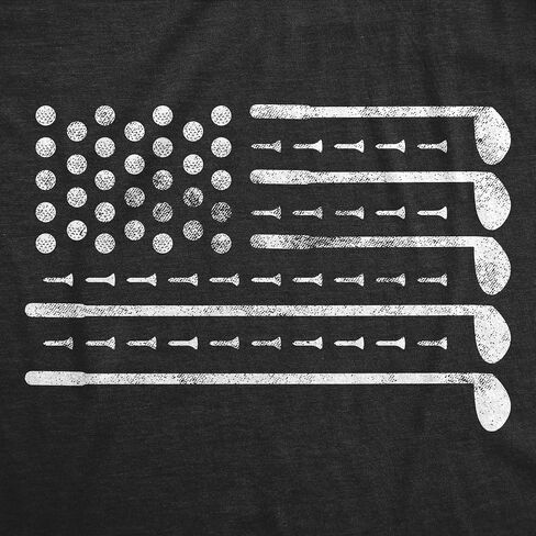 Mens Funny T Shirts Golf American Flag Awesome Fourth of July Golfing Graphic Tee for Men in Saudi Arabia