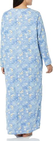 AmeriMark Women Full-Length Flannel Nightgown Pajamas – Ladies Lightweight Warm Cotton Night Gown Nightshirt for Sleeping in Saudi Arabia