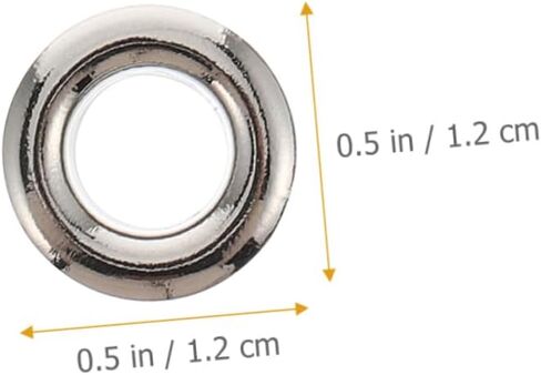 Alipis 100 قطعة حلقات زينة لعراوي الستائر لستائر النوافذ حلقات ستائر سهلة التركيب خطاطيف نحاسية لا تتلاشى in Saudi Arabia