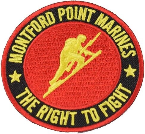 Embroidered Patch - Patches for Women Man - MONTFORD Point Marines Round Patch in Saudi Arabia
