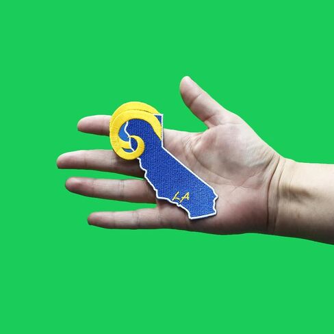 California Ram Horns Patch LA Football Team Embroidered Iron On in Saudi Arabia