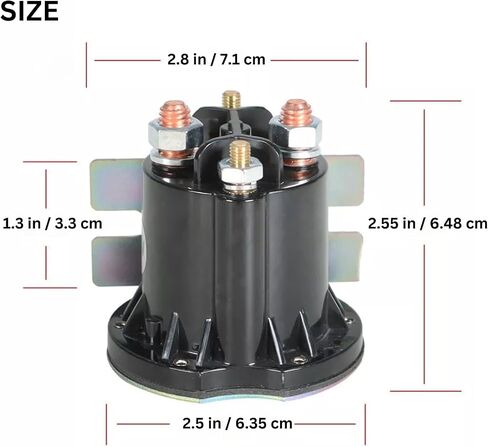 ملفات لولبية 48 فولت متوافقة مع EZGO TXT Golf Carts Solenoid Go Cart Parts Trombetta Solenoid EZGO TXT 2010 2011 2012 2013 2014 2015 2016 2017 2018-UP وجميع مركبات MPT 800/1000 612711 in Saudi Arabia
