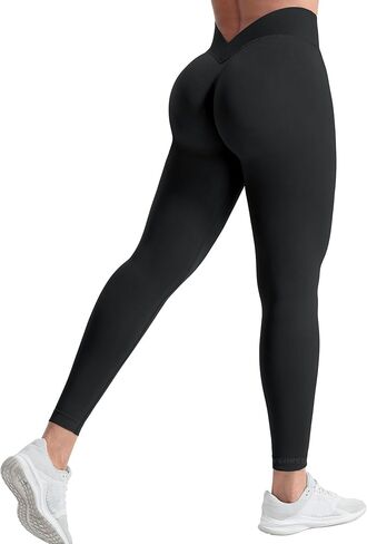 YEOREO Liz Scrunch Workout Leggings for Women High Waisted Butt Lifting V Back Waist Seamless Gym Yoga Leggings in Kuwait