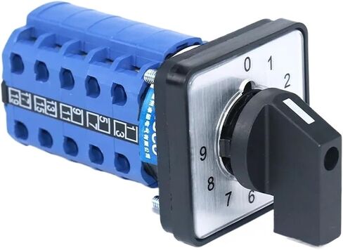 SZW26/LW26-20 20A 660V 10-Position 5-Phase 20-Screw Control Rotary Universal Conversion Cam Switch (0-9.5 64X64mm) in Saudi Arabia