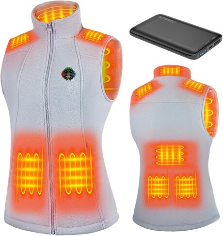 KOVNLO Heated Vest Women with Battery Pack Included, Smart Electric Lightweight Heated Jacket in Kuwait