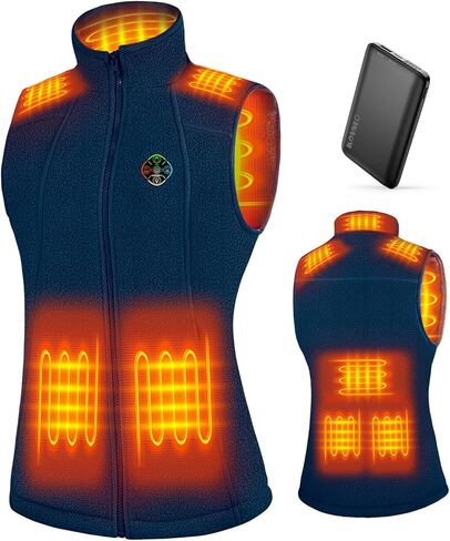 KOVNLO Heated Vest Women with Battery Pack Included, Smart Electric Lightweight Heated Jacket in Kuwait