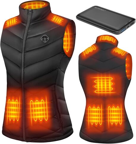 KOVNLO Heated Vest Women with Battery Pack Included, Smart Electric Lightweight Heated Jacket in Kuwait
