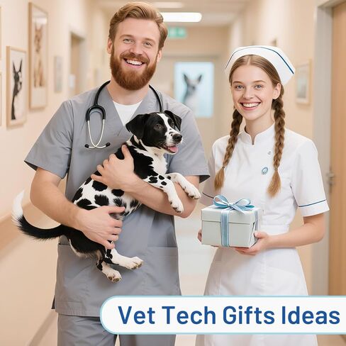 3 Pairs Vet Tech Socks Gifts for Women Men, Veterinary Technician Week Gift, Cute Print, Cotton Blend in Saudi Arabia