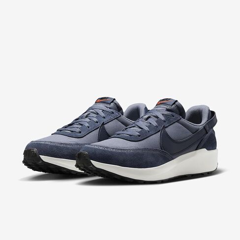 Nike Waffle Debut SE Men's Shoes (FJ4196-001, Light Carbon/Thunder Blue/Summit White) in Saudi Arabia