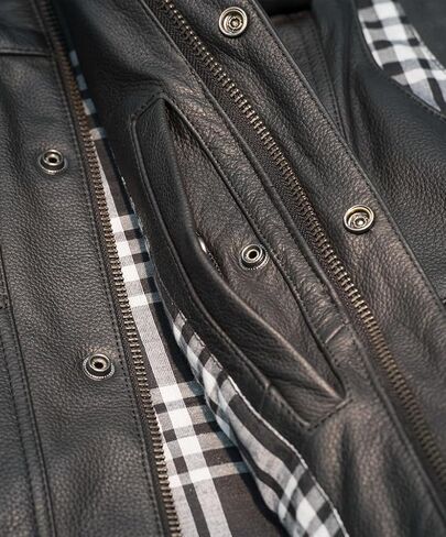 سترة Highway 21 Magnum، سترة من الجلد الطبيعي للرجال والنساء، ملابس خارجية لركوب الخيل الوعرة in Kuwait